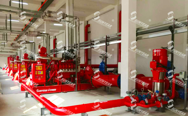 白云機(jī)庫(kù)消防泵房柴油機(jī)水泵